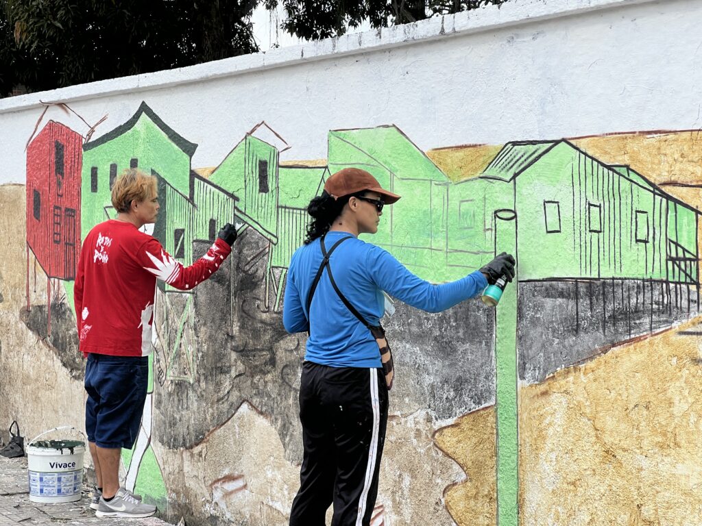 Belém ganha mural que denuncia impactos da exploração de petróleo na Amazônia